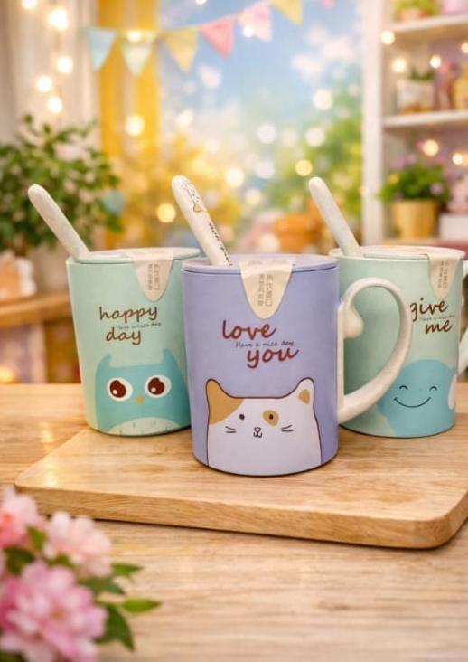 Vaso lindo con cuchara